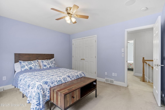 41 Jean Pl, Guilderland, NY 12303 - carpeted bedroom featuring a closet and a ceiling fan