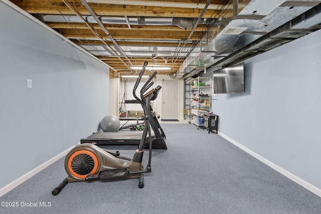 41 Jean Pl, Guilderland, NY 12303 - exercise area featuring baseboards and carpet flooring