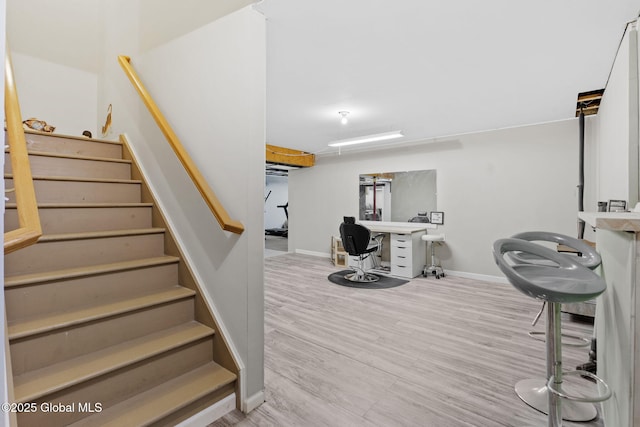 41 Jean Pl, Guilderland, NY 12303 - staircase with wood finished floors and baseboards