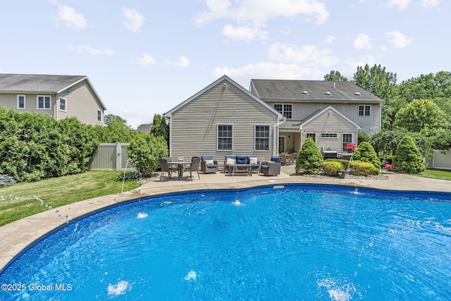 41 Jean Pl, Guilderland, NY 12303 - outdoor pool with an outdoor living space and a patio