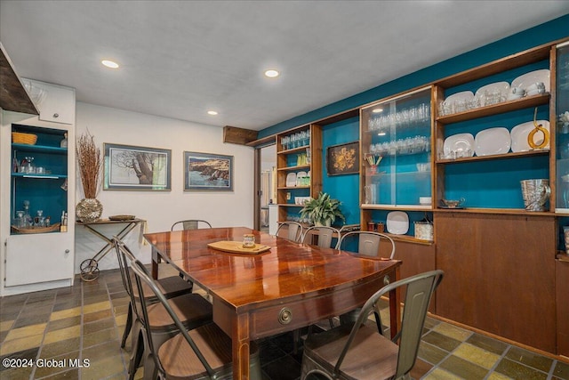290 Camden Valley Rd, Salem, NY 12873 - dining space featuring recessed lighting and stone finish floors
