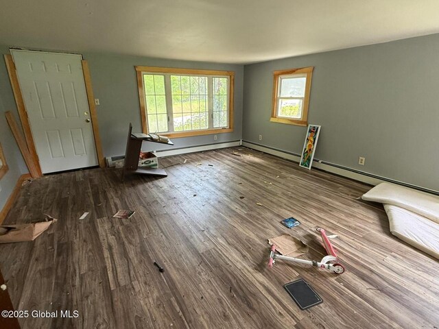 116 Coons Rd, Middleburgh, NY 12122 - unfurnished living room with wood finished floors and baseboards