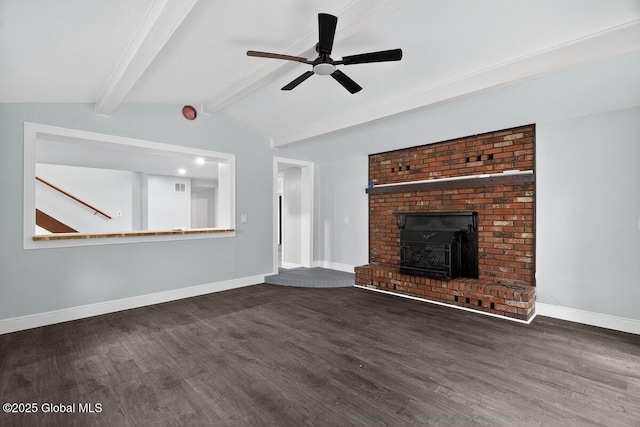 12 Haviland Ave, Glens Falls, NY 12801 - unfurnished living room with wood finished floors, a ceiling fan, and baseboards