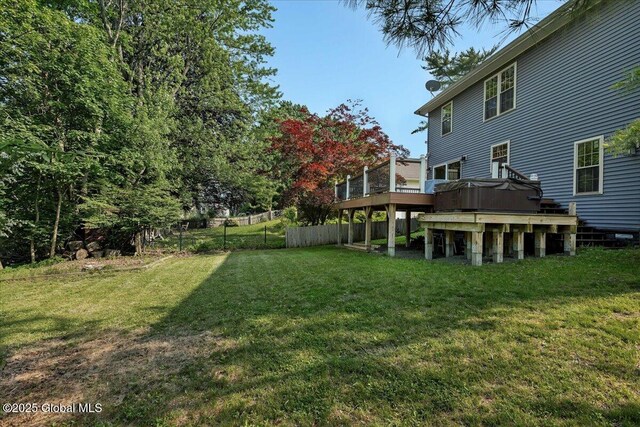 6 Maple Ter, Bethlehem, NY 12054 - view of yard with a deck