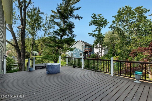 6 Maple Ter, Bethlehem, NY 12054 - view of wooden terrace