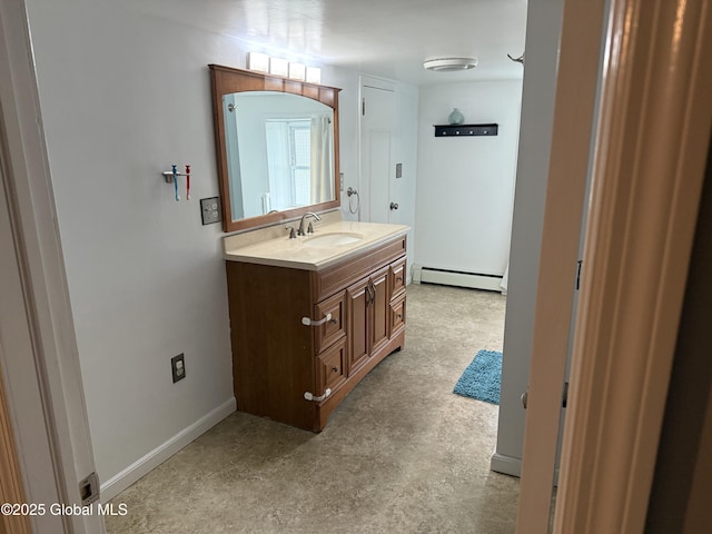 3 Meacham St, Port Henry, NY 12974 - bathroom with a baseboard heating unit and vanity