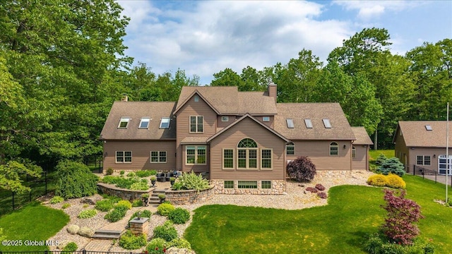 2034 Duanesburg Churches Rd, Duanesburg, NY 12053 - rear view of property with a chimney and a shingled roof
