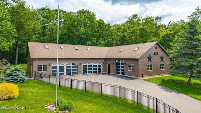 2034 Duanesburg Churches Rd, Duanesburg, NY 12053 - rear view of house featuring asphalt driveway and an attached garage