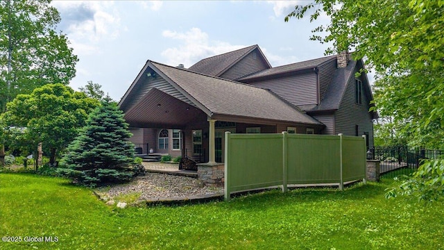 2034 Duanesburg Churches Rd, Duanesburg, NY 12053 - rear view of property featuring a chimney and a shingled roof