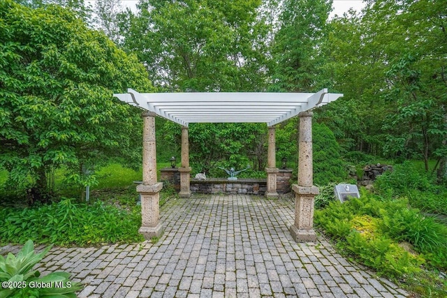 2034 Duanesburg Churches Rd, Duanesburg, NY 12053 - view of patio featuring a pergola