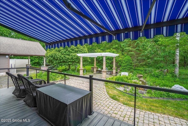 2034 Duanesburg Churches Rd, Duanesburg, NY 12053 - view of wooden deck