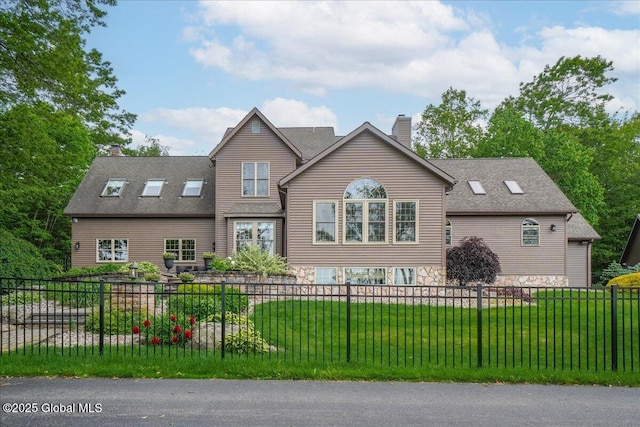 2034 Duanesburg Churches Rd, Duanesburg, NY 12053 - view of front of property with a chimney, stone siding, and a shingled roof