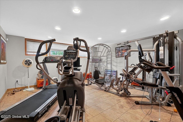 2034 Duanesburg Churches Rd, Duanesburg, NY 12053 - workout room featuring recessed lighting