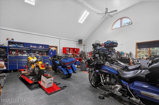2034 Duanesburg Churches Rd, Duanesburg, NY 12053 - garage featuring ceiling fan