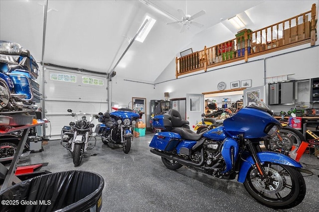 2034 Duanesburg Churches Rd, Duanesburg, NY 12053 - garage with ceiling fan