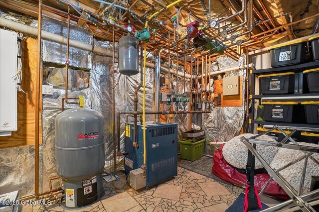 2034 Duanesburg Churches Rd, Duanesburg, NY 12053 - unfinished basement featuring a heating unit