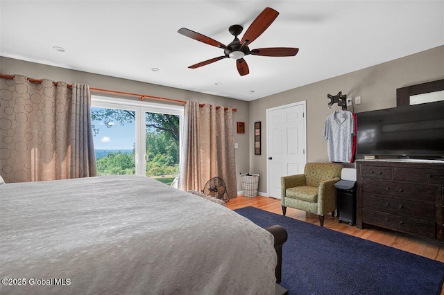 47 Mountainview Ter, North Greenbush, NY 12144 - bedroom featuring wood finished floors and ceiling fan
