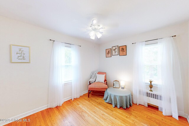 9 Arlene Ave, Guilderland, NY 12203 - sitting room with radiator heating unit, healthy amount of natural light, and light wood finished floors