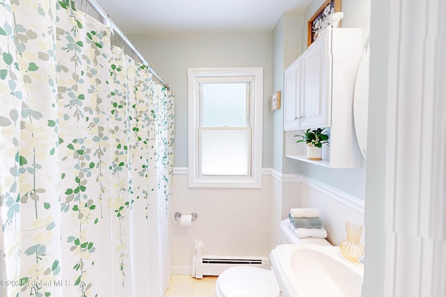9 Arlene Ave, Guilderland, NY 12203 - full bath with baseboard heating and toilet