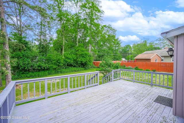 9 Arlene Ave, Guilderland, NY 12203 - wooden terrace featuring view of wooded area