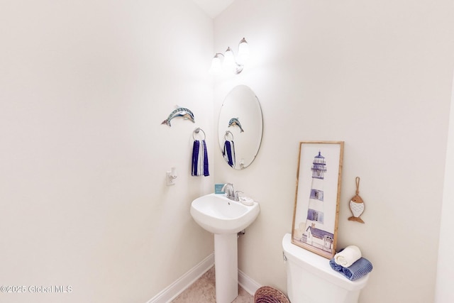 113 Fieldstone Dr, Niskayuna, NY 12304 - half bathroom with baseboards and toilet