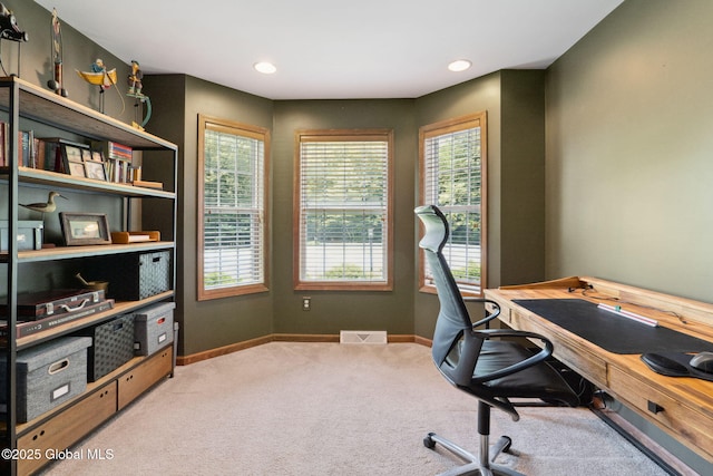 10 Overlook Dr, Wilton, NY 12831 - carpeted home office with recessed lighting