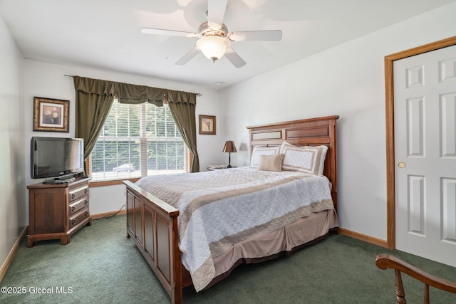 10 Overlook Dr, Wilton, NY 12831 - bedroom with carpet floors and ceiling fan