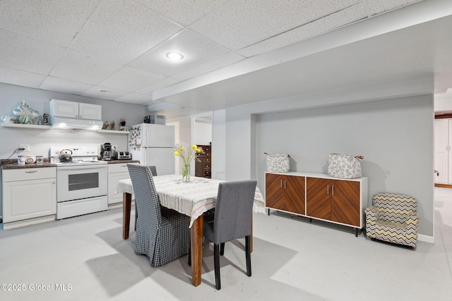10 Overlook Dr, Wilton, NY 12831 - dining room featuring a drop ceiling and finished concrete floors