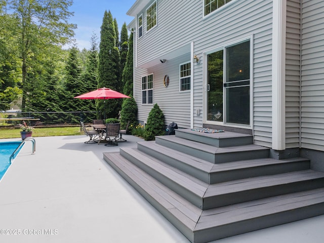 10 Overlook Dr, Wilton, NY 12831 - view of patio with entry steps and outdoor dining area