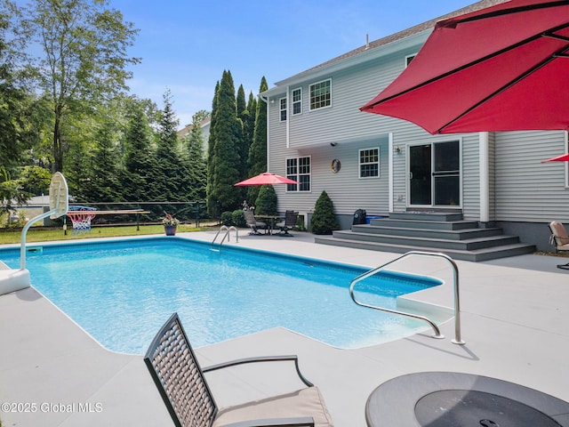10 Overlook Dr, Wilton, NY 12831 - swimming pool with entry steps and a patio area