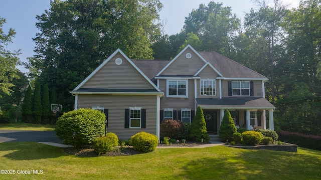 76 Hoffman Ct, Milton, NY 12020 - view of front of home with a front yard and a porch