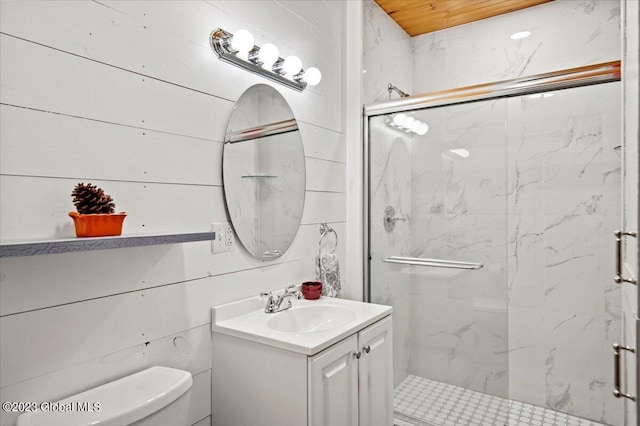 284 Edgemont Rd, Moriah, NY 12960 - full bath featuring a marble finish shower and vanity