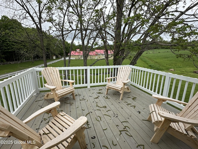 284 Edgemont Rd, Moriah, NY 12960 - deck featuring a yard