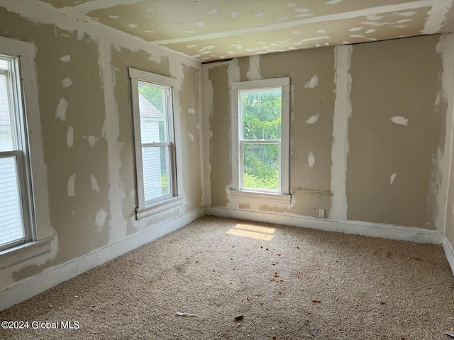 112 Mason St, Johnstown, NY 12095 - empty room with plenty of natural light and carpet