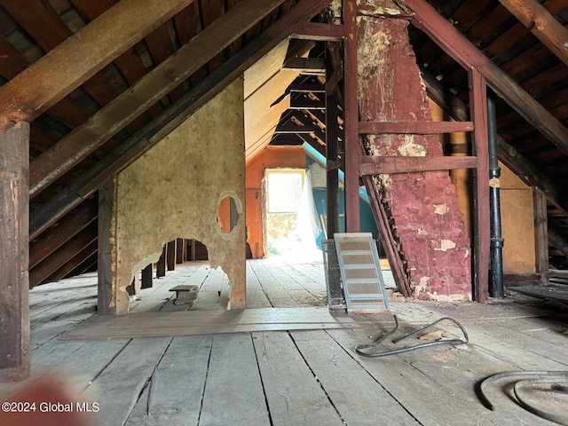 112 Mason St, Johnstown, NY 12095 - view of unfinished attic