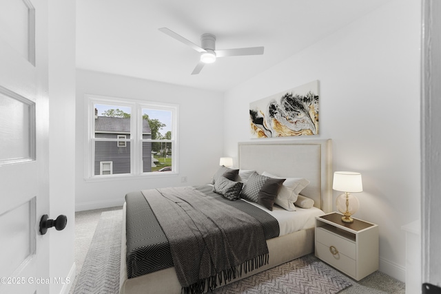 2321 1st Ave, Rotterdam, NY 12303 - bedroom with light carpet and a ceiling fan