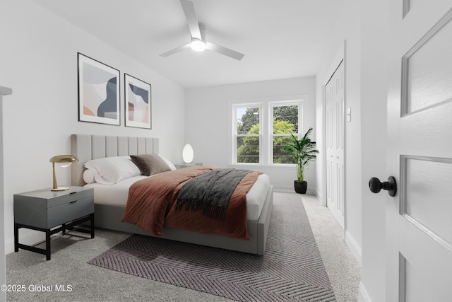 2321 1st Ave, Rotterdam, NY 12303 - bedroom featuring carpet flooring, a closet, and a ceiling fan