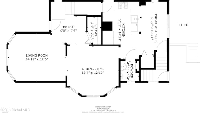 2321 1st Ave, Rotterdam, NY 12303 - view of room layout