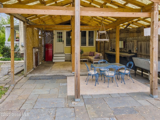 462-470 2nd Ave, Troy, NY 12182 - view of patio with entry steps and outdoor lounge area