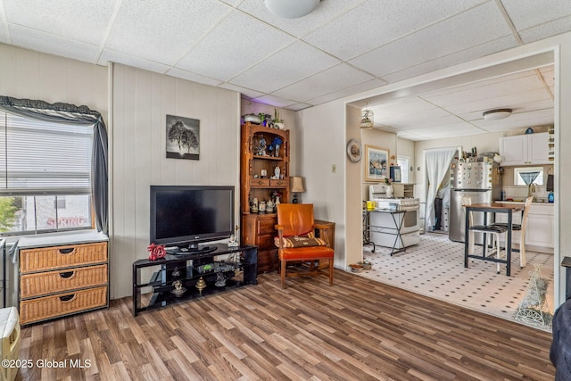462-470 2nd Ave, Troy, NY 12182 - living room with a paneled ceiling and wood finished floors