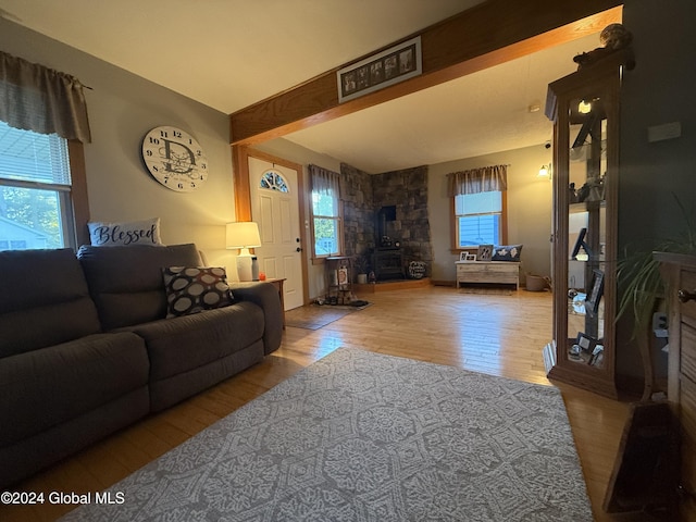31 Wilson Ave, South Glens Falls, NY 12803 - living area featuring wood finished floors