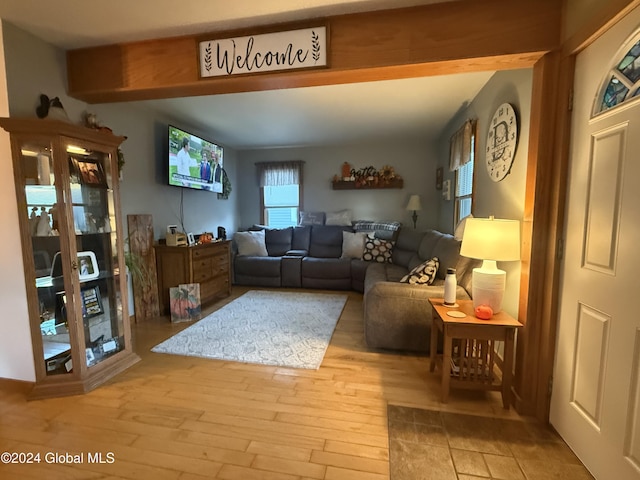 31 Wilson Ave, South Glens Falls, NY 12803 - living area with light wood-type flooring