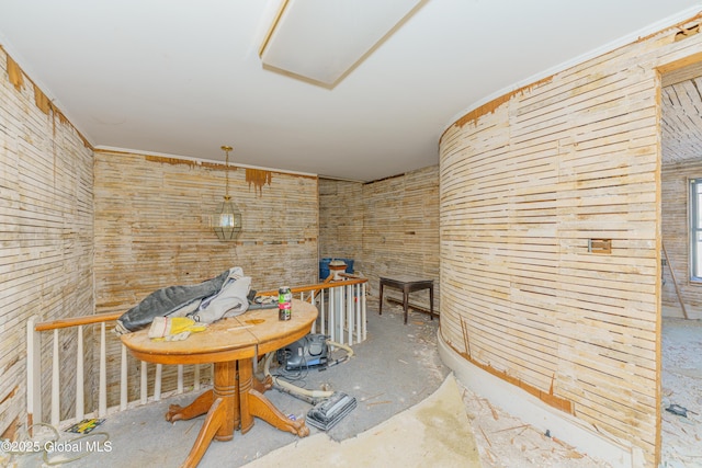 3885 Main St, Warrensburg, NY 12885 - miscellaneous room with unfinished concrete floors