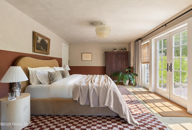 1174 Potter Mountain Rd, Gilboa, NY 12076 - bedroom with access to outside and french doors