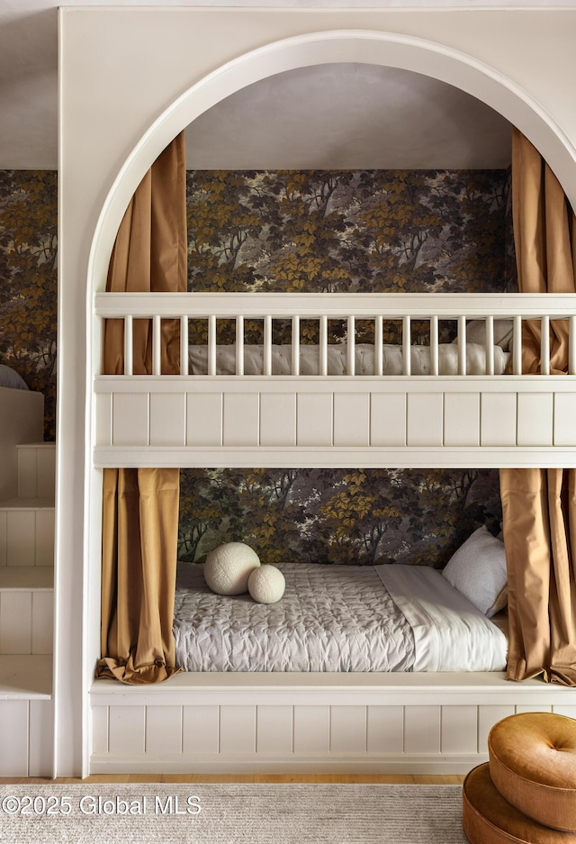 1174 Potter Mountain Rd, Gilboa, NY 12076 - detailed view of wallpapered walls