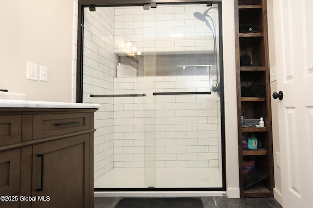 143 Maple Ave, Middleburgh, NY 12122 - full bathroom featuring a stall shower and vanity