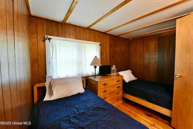 23 S Copeland Pond Way, Fort Ann, NY 12827 - bedroom featuring wooden walls and wood finished floors