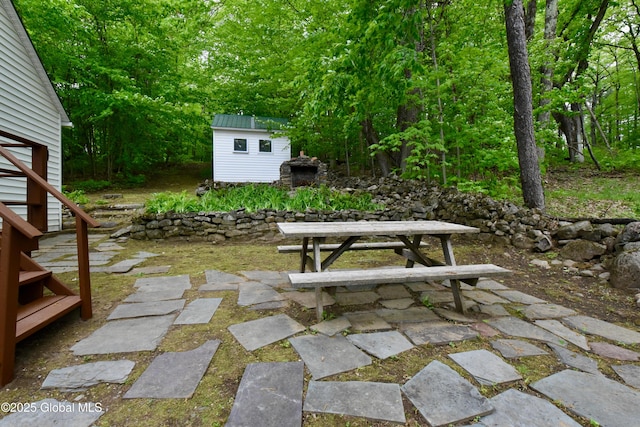 23 S Copeland Pond Way, Fort Ann, NY 12827 - view of patio with a shed