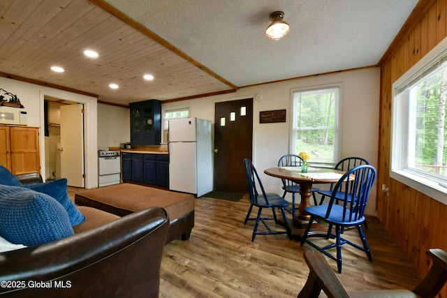 23 S Copeland Pond Way, Fort Ann, NY 12827 - living area featuring wood finished floors, recessed lighting, wood walls, and crown molding