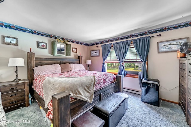 2 Moonglow Rd, Wilton, NY 12831 - carpeted bedroom with a baseboard heating unit and baseboards